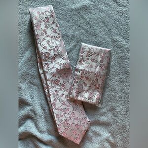 BUNDLE 3/$10!! Floral Pink and Gray Tie Set